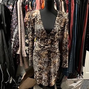Women’s Leopard Print Sequin Dress